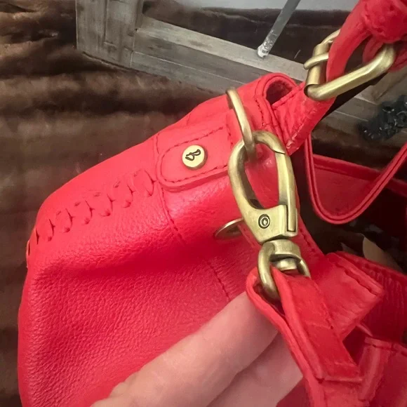 Boden Cherry Red Bucket Tassel Bag - Picture 5 of 11